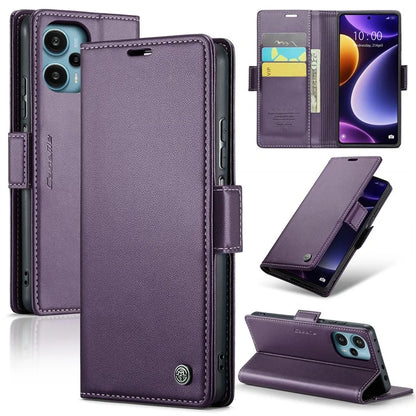 CASEME 023 Series For Xiaomi Poco F5 5G / Redmi Note 12 Turbo Case Wallet Leather Phone Cover