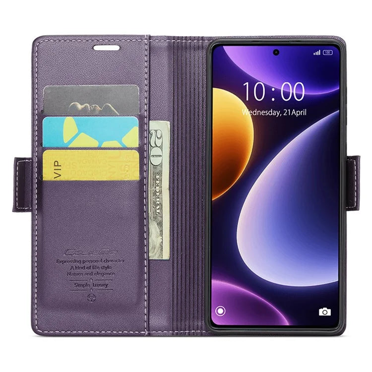 CASEME 023 Series For Xiaomi Poco F5 5G / Redmi Note 12 Turbo Case Wallet Leather Phone Cover
