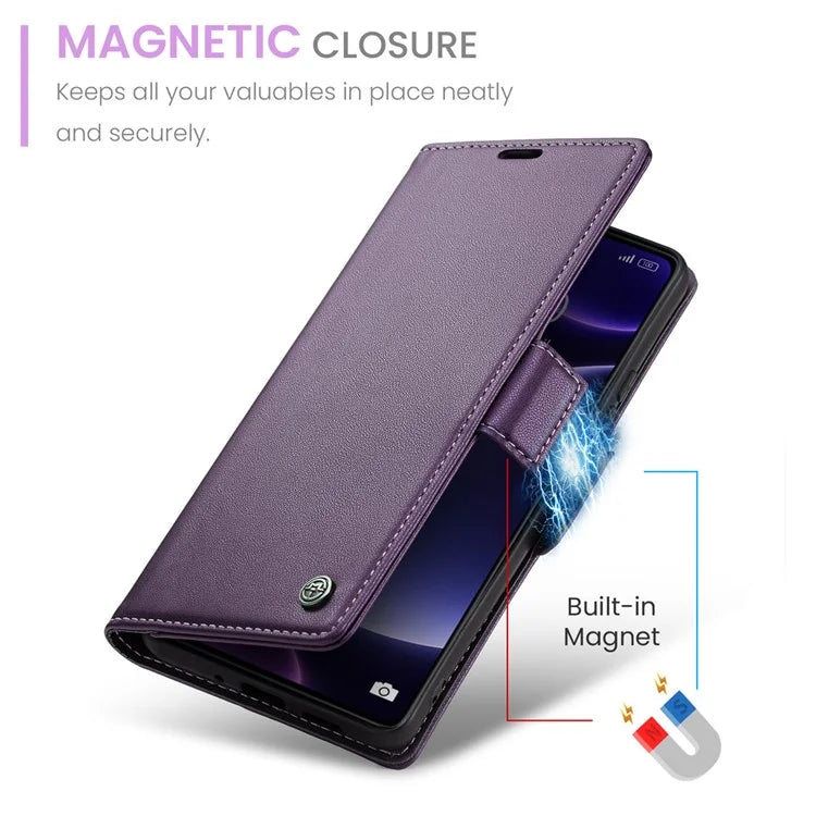CASEME 023 Series For Xiaomi Poco F5 5G / Redmi Note 12 Turbo Case Wallet Leather Phone Cover