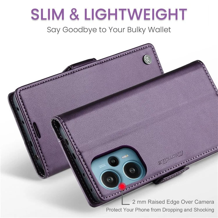 CASEME 023 Series For Xiaomi Poco F5 5G / Redmi Note 12 Turbo Case Wallet Leather Phone Cover