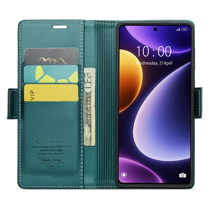CASEME 023 Series For Xiaomi Poco F5 5G / Redmi Note 12 Turbo Case Wallet Leather Phone Cover