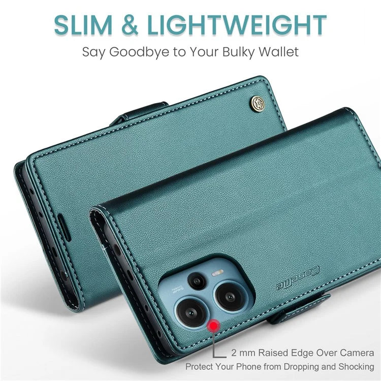 CASEME 023 Series For Xiaomi Poco F5 5G / Redmi Note 12 Turbo Case Wallet Leather Phone Cover