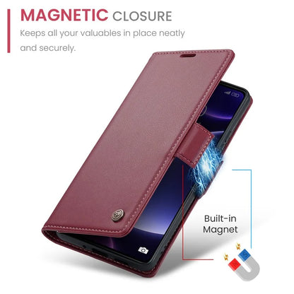 CASEME 023 Series For Xiaomi Poco F5 5G / Redmi Note 12 Turbo Case Wallet Leather Phone Cover
