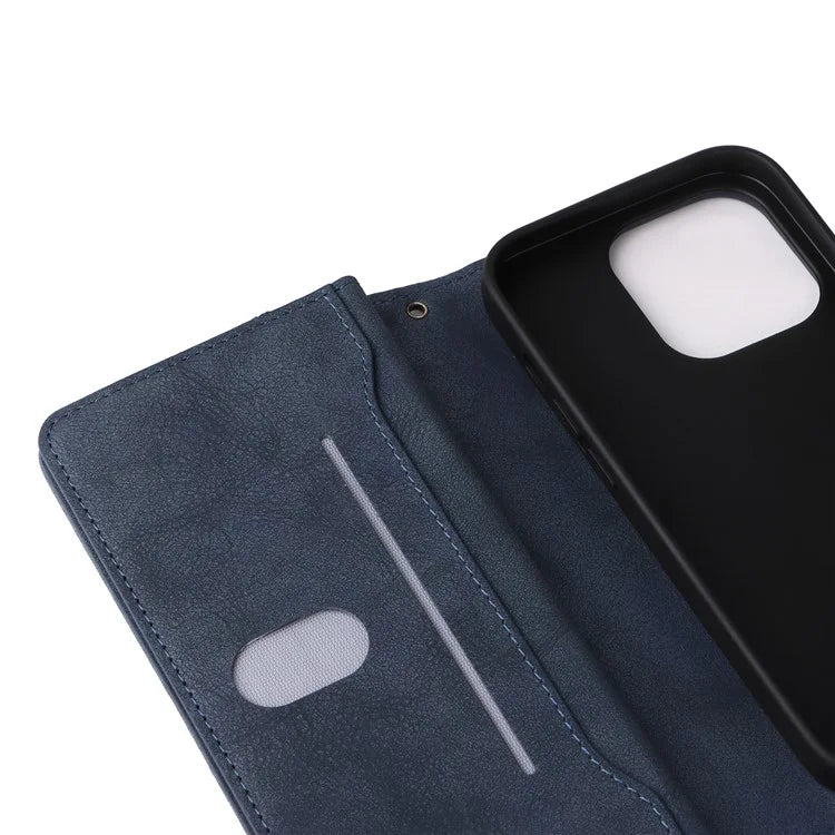 For iPhone 16 Pro Max Case Rivet Decor PU Leather Zipper Wallet Cover