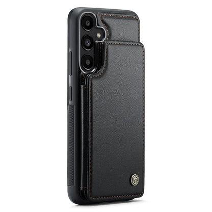 CASEME C22 Series For Samsung Galaxy A35 5G Case Leather+TPU Cover RFID Blocking Card Slots