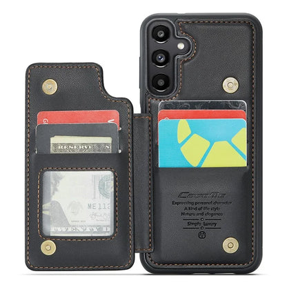 CASEME C22 Series For Samsung Galaxy A35 5G Case Leather+TPU Cover RFID Blocking Card Slots