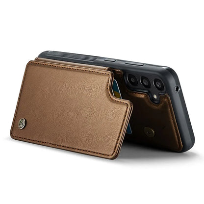CASEME C22 Series For Samsung Galaxy A35 5G Case Leather+TPU Cover RFID Blocking Card Slots