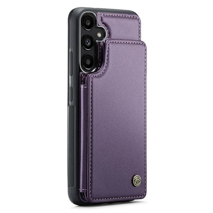 CASEME C22 Series For Samsung Galaxy A35 5G Case Leather+TPU Cover RFID Blocking Card Slots
