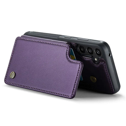 CASEME C22 Series For Samsung Galaxy A35 5G Case Leather+TPU Cover RFID Blocking Card Slots