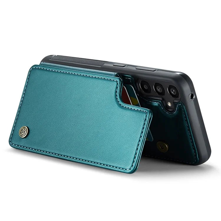 CASEME C22 Series For Samsung Galaxy A35 5G Case Leather+TPU Cover RFID Blocking Card Slots