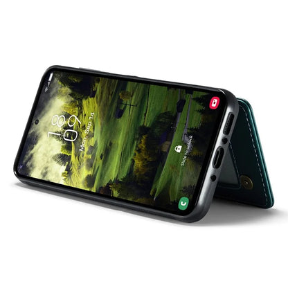CASEME C22 Series For Samsung Galaxy A35 5G Case Leather+TPU Cover RFID Blocking Card Slots