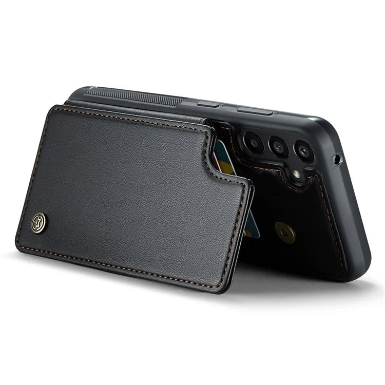 CASEME C22 Series For Samsung Galaxy A55 5G Case RFID Blocking 5 Card Slots Kickstand Back Cover