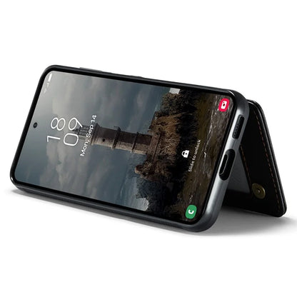CASEME C22 Series For Samsung Galaxy A55 5G Case RFID Blocking 5 Card Slots Kickstand Back Cover