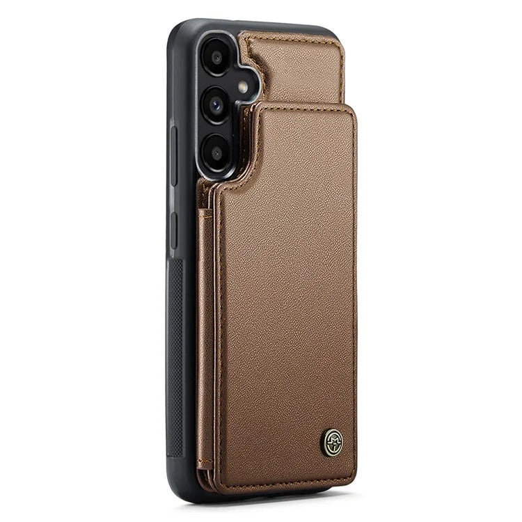 CASEME C22 Series For Samsung Galaxy A55 5G Case RFID Blocking 5 Card Slots Kickstand Back Cover