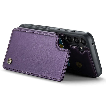 CASEME C22 Series For Samsung Galaxy A55 5G Case RFID Blocking 5 Card Slots Kickstand Back Cover