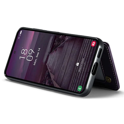 CASEME C22 Series For Samsung Galaxy A55 5G Case RFID Blocking 5 Card Slots Kickstand Back Cover