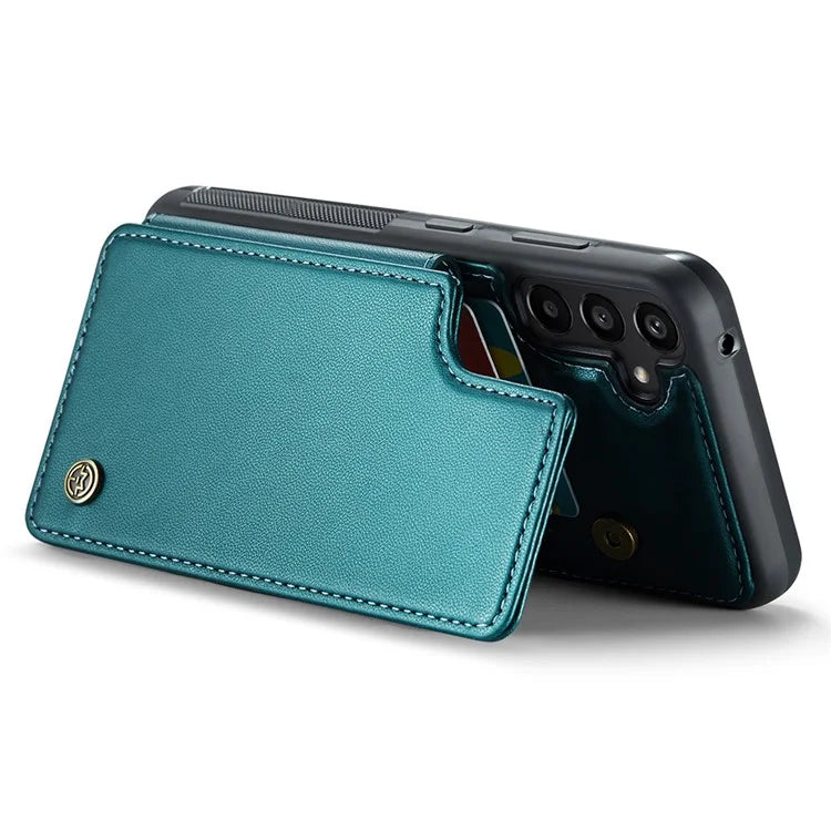 CASEME C22 Series For Samsung Galaxy A55 5G Case RFID Blocking 5 Card Slots Kickstand Back Cover