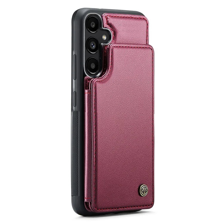 CASEME C22 Series For Samsung Galaxy A55 5G Case RFID Blocking 5 Card Slots Kickstand Back Cover