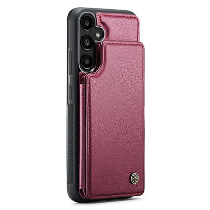 CASEME C22 Series For Samsung Galaxy A55 5G Case RFID Blocking 5 Card Slots Kickstand Back Cover