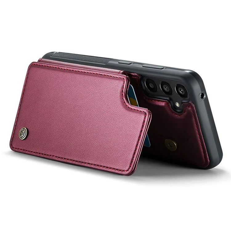 CASEME C22 Series For Samsung Galaxy A55 5G Case RFID Blocking 5 Card Slots Kickstand Back Cover