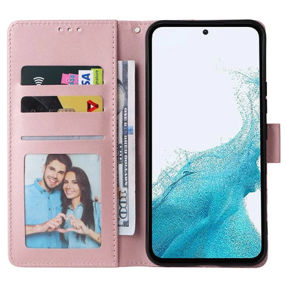 For Samsung Galaxy A54 5G Case with Wrist Strap Wallet Leather Phone Cover Marble Pattern