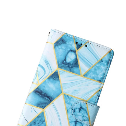 For iPhone 16 Pro Case Lacquered Leather Phone Shell Marble Pattern Design