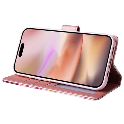 For iPhone 16 Plus Case Marble Leather Phone Cover Slots Holder Carrying Pouch