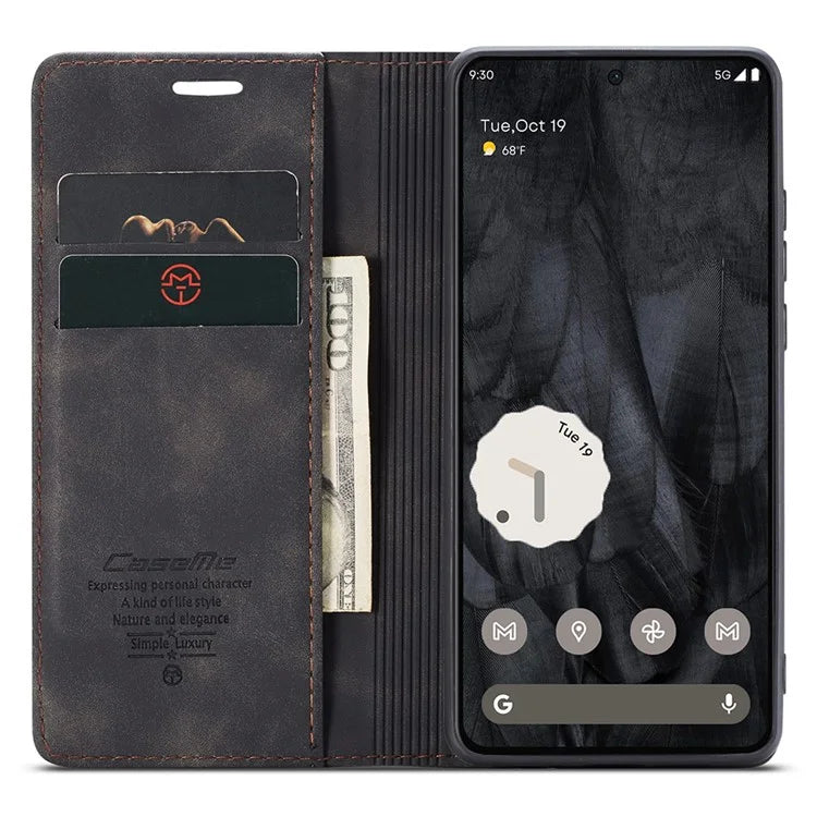 CASEME 013 Series For Google Pixel 8 Pro Case PU Leather Wallet Folio Flip Phone Cover