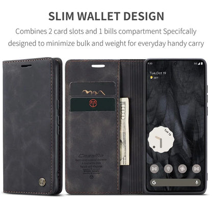 CASEME 013 Series For Google Pixel 8 Pro Case PU Leather Wallet Folio Flip Phone Cover