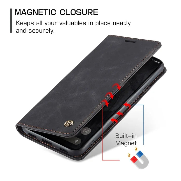 CASEME 013 Series For Google Pixel 8 Pro Case PU Leather Wallet Folio Flip Phone Cover