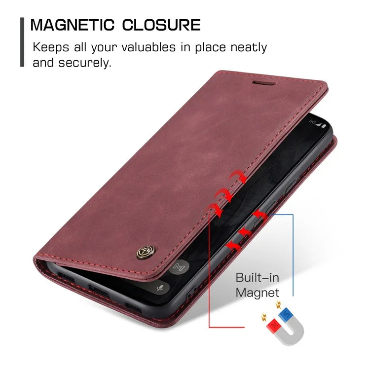 CASEME 013 Series For Google Pixel 8 Pro Case PU Leather Wallet Folio Flip Phone Cover