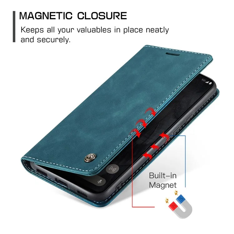 CASEME 013 Series For Google Pixel 8 Pro Case PU Leather Wallet Folio Flip Phone Cover