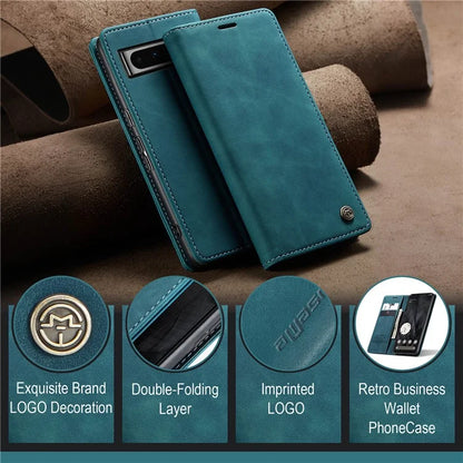 CASEME 013 Series For Google Pixel 8 Pro Case PU Leather Wallet Folio Flip Phone Cover