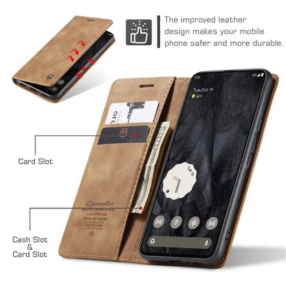 CASEME 013 Series For Google Pixel 8 Pro Case PU Leather Wallet Folio Flip Phone Cover