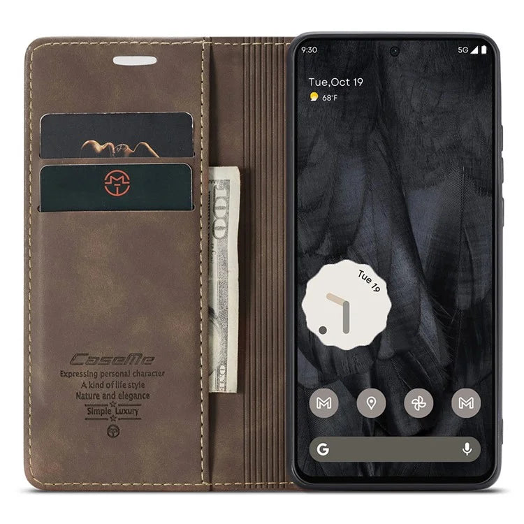 CASEME 013 Series For Google Pixel 8 Pro Case PU Leather Wallet Folio Flip Phone Cover