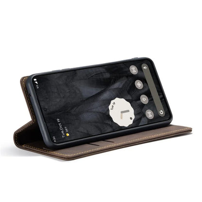 CASEME 013 Series For Google Pixel 8 Pro Case PU Leather Wallet Folio Flip Phone Cover