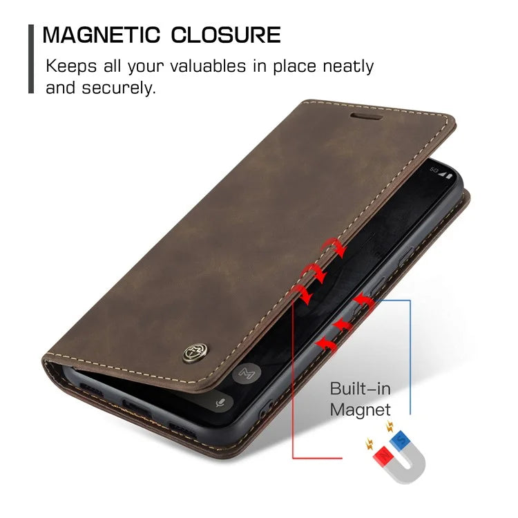 CASEME 013 Series For Google Pixel 8 Pro Case PU Leather Wallet Folio Flip Phone Cover