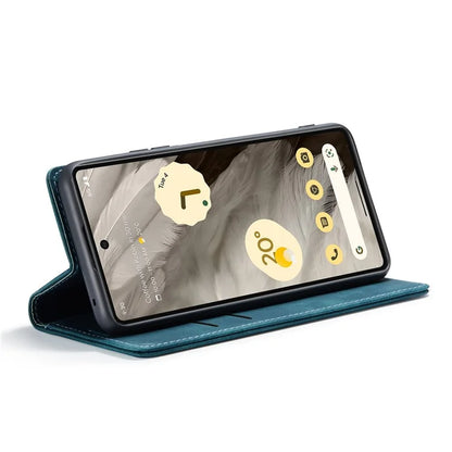 CASEME 013 Series For Google Pixel 7a Case Card Holder Stand Leather Phone Cover