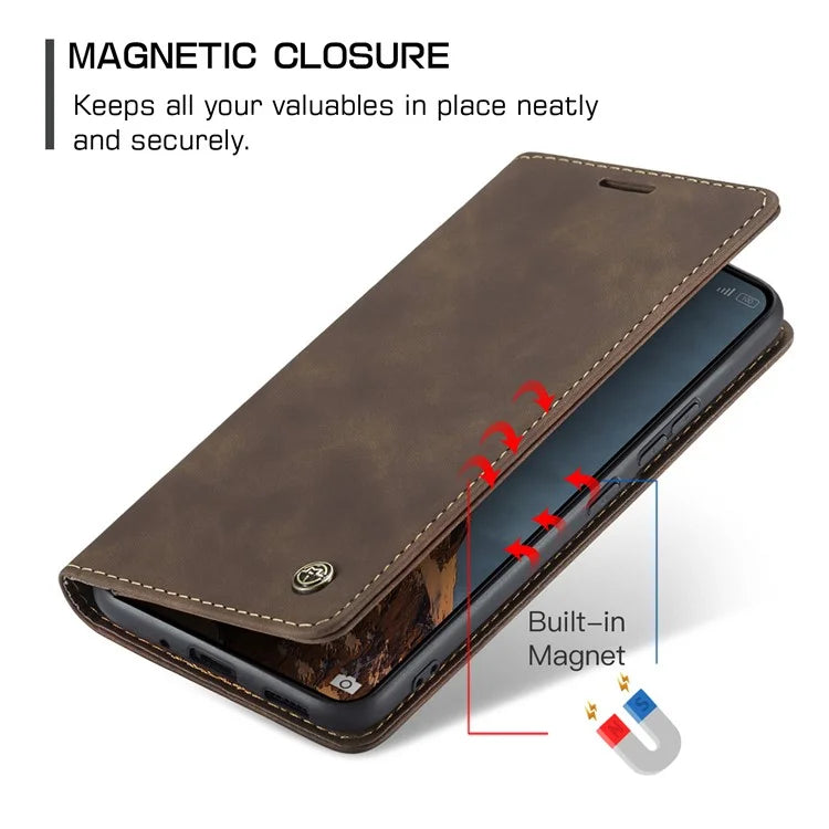 CASEME 013 Series For Xiaomi 14 Ultra Stand Case Card Slot Leather Phone Cover