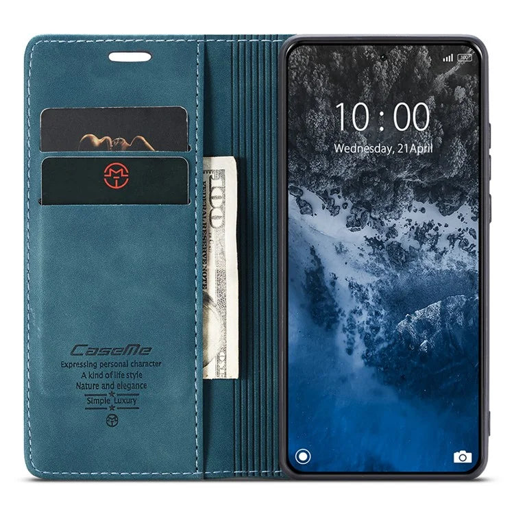 CASEME 013 Series For Xiaomi 14 Ultra Stand Case Card Slot Leather Phone Cover