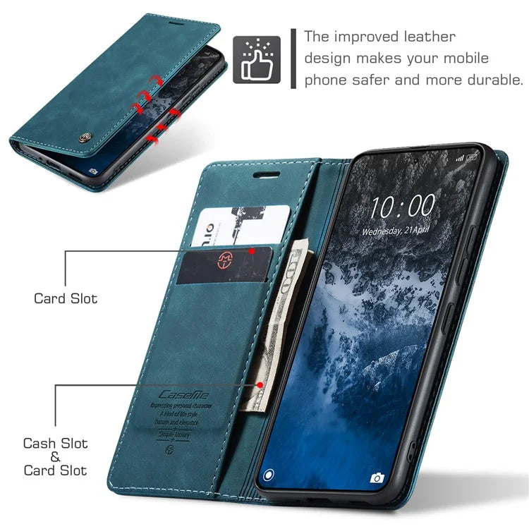 CASEME 013 Series For Xiaomi 14 Ultra Stand Case Card Slot Leather Phone Cover