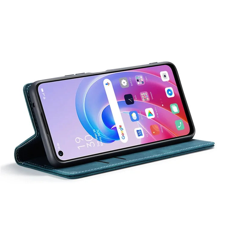 CASEME 013 Series For Oppo A96 4G / A36 / K10 4G / A76 / Realme 9i 4G Case Leather Phone Cover Magnetic Absorption