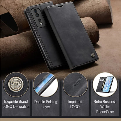 CASEME 013 Series For Honor 80 5G Case Anti-Scratch Stand Leather Phone Cover with Card Slot