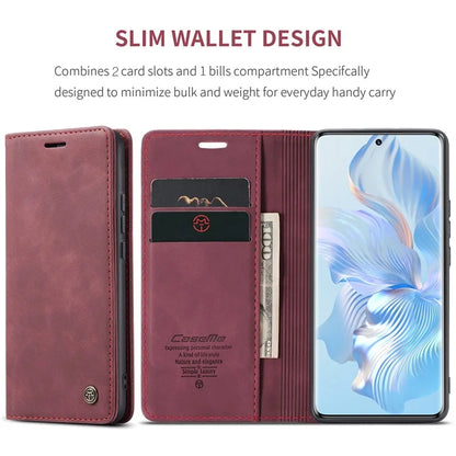 CASEME 013 Series For Honor 80 5G Case Anti-Scratch Stand Leather Phone Cover with Card Slot