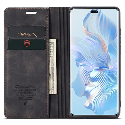 CASEME 013 Series For Honor 80 Pro 5G Case Leather Phone Cover Card Slots Stand Flip