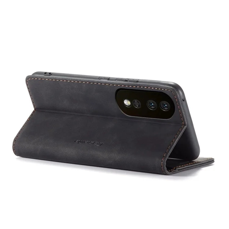 CASEME 013 Series For Honor 80 Pro 5G Case Leather Phone Cover Card Slots Stand Flip