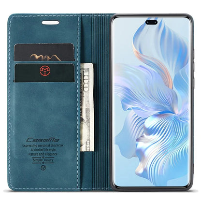 CASEME 013 Series For Honor 80 Pro 5G Case Leather Phone Cover Card Slots Stand Flip