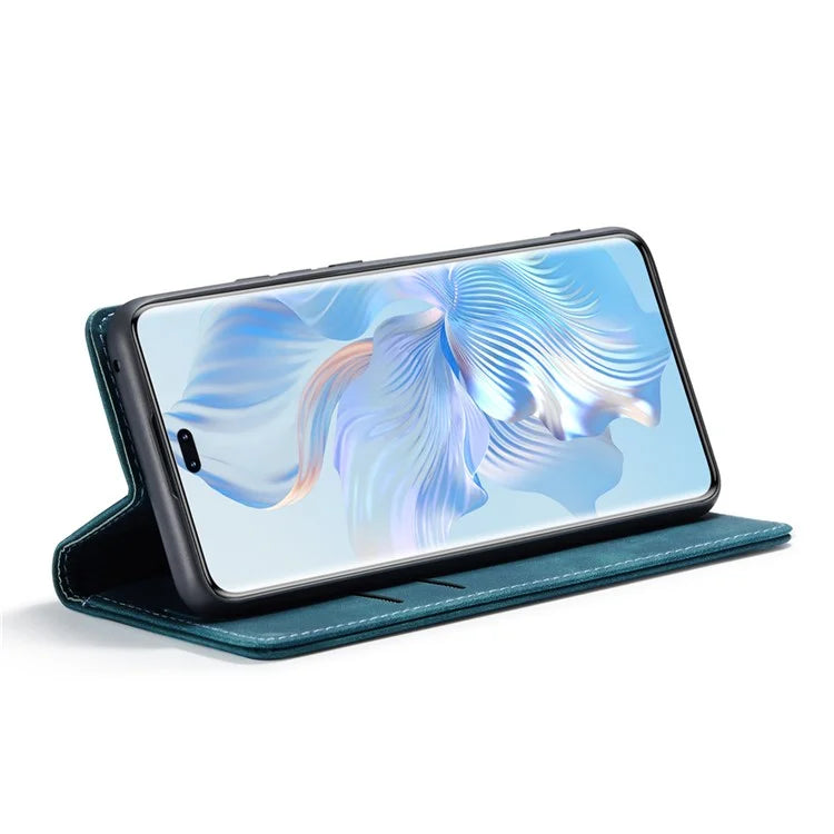 CASEME 013 Series For Honor 80 Pro 5G Case Leather Phone Cover Card Slots Stand Flip