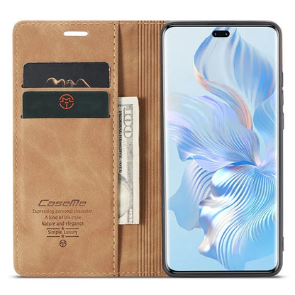 CASEME 013 Series For Honor 80 Pro 5G Case Leather Phone Cover Card Slots Stand Flip