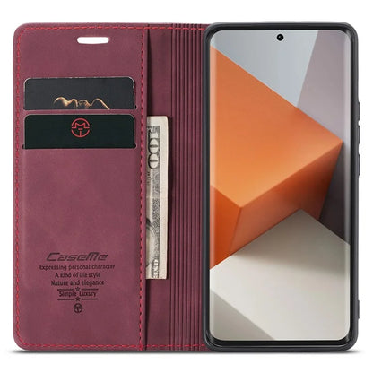CASEME 013 Series For Xiaomi Redmi Note 13 Pro+ 5G Case Wallet Stand Flip Leather Phone Cover